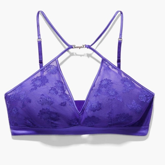 Savage x Fenty Strap Up Lace Bralette - Picture 1 of 9